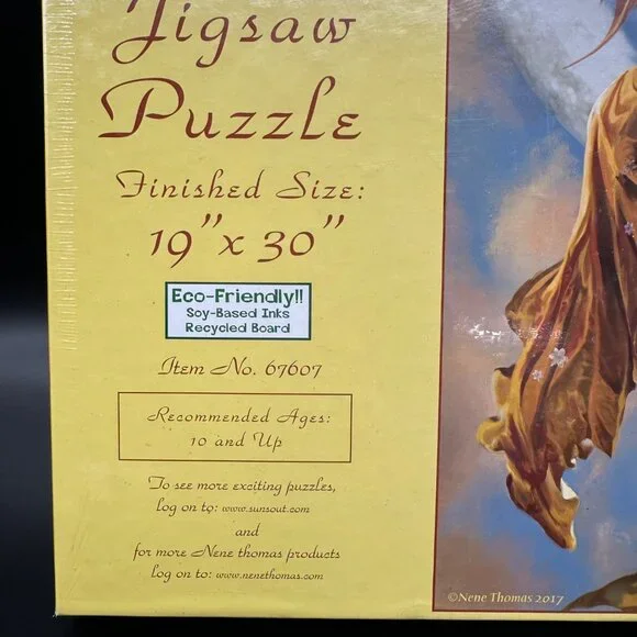 SunsOut Nene Thomas Puzzle Earth Moon 2017 1000 Pieces New in Box Fantasy Jigsaw - Picture 5 of 8